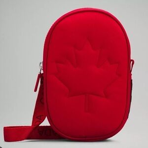 Lululemon Team Canada 22 Future Legacy Crossbody Bag Crimson Red Limited Edition